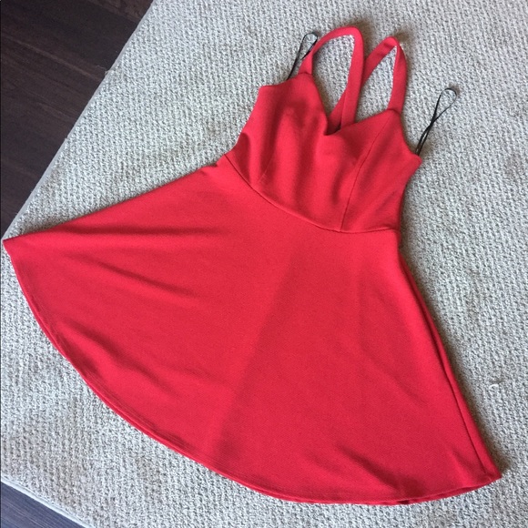 Forever 21 Dresses & Skirts - F21 Red Cross Strap Dress